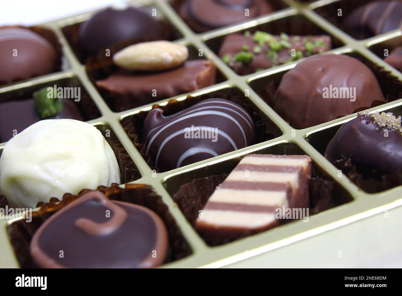 scatola di cioccolato Foto Stock