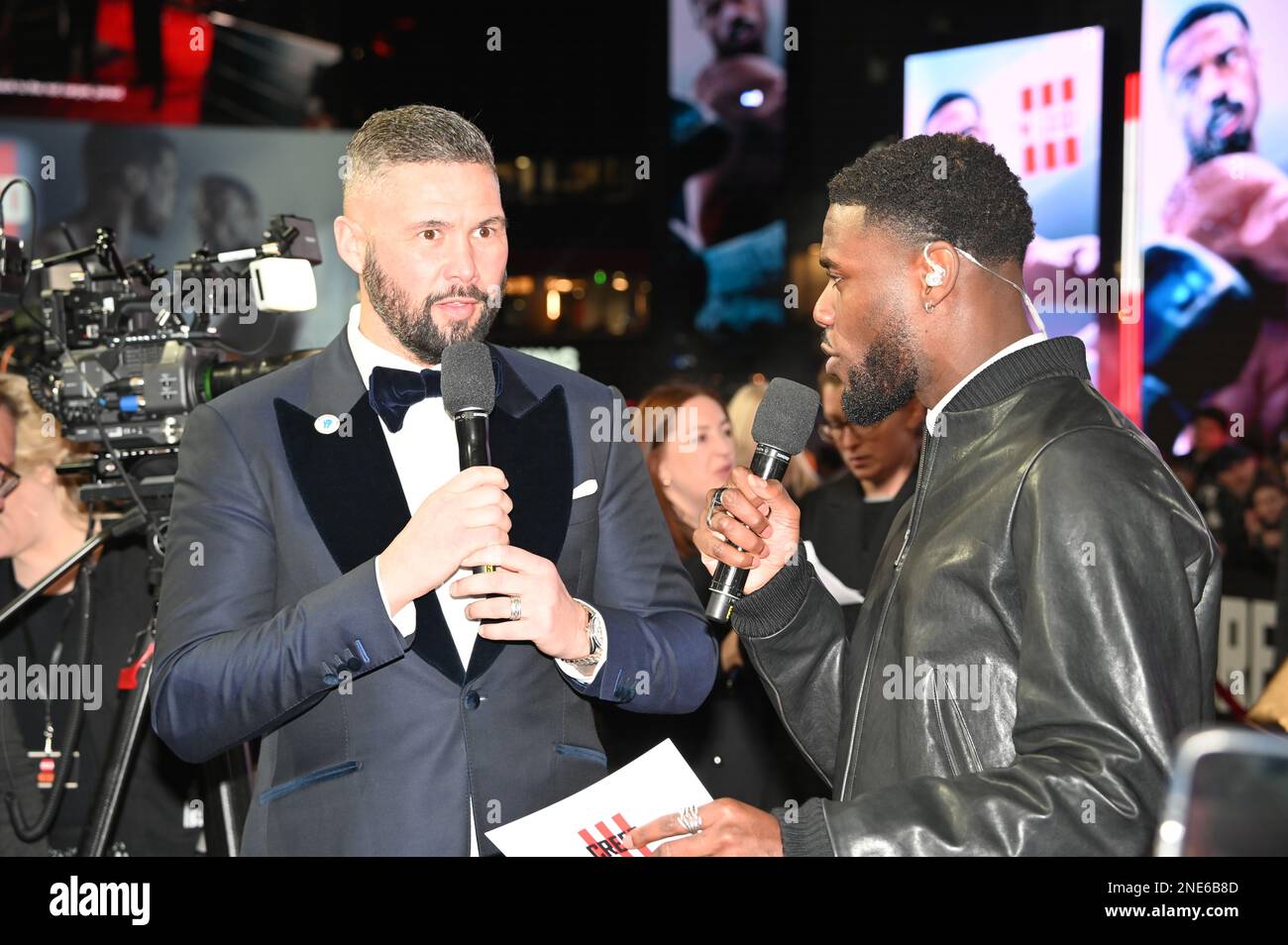Tony Bellew partecipa alla Warner Bros alla prima europea di CREED III, Cineworld Leicester Square, Londra, Regno Unito. Data foto: 15th febbraio 2023. Foto Stock