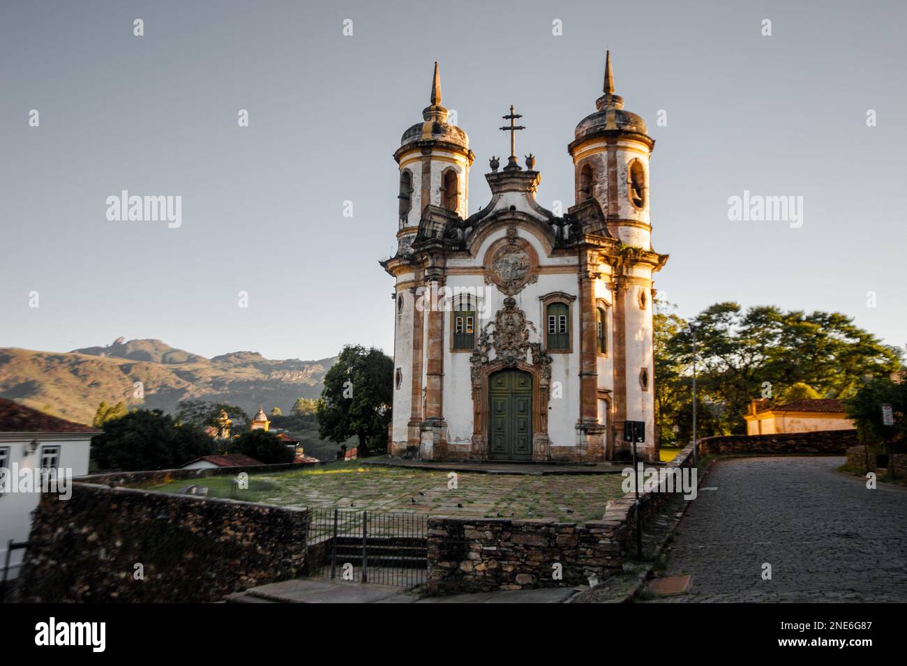 Chiesa di Ouro Preto Foto Stock