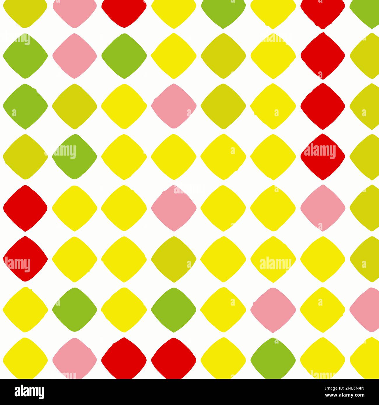 Motivo di controllo colorato con piccoli cerchi stile di sfondo vettoriale. Grafica vettoriale fatta a mano Illustrazione Vettoriale