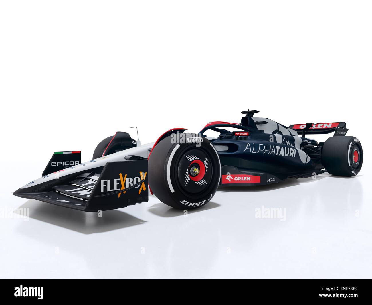 Scuderia AlphaTauri AT04 - Car Launch 2023 Red Bull Content Pool // via FUFA61 //utilizzo solo per uso editoriale // Foto Stock