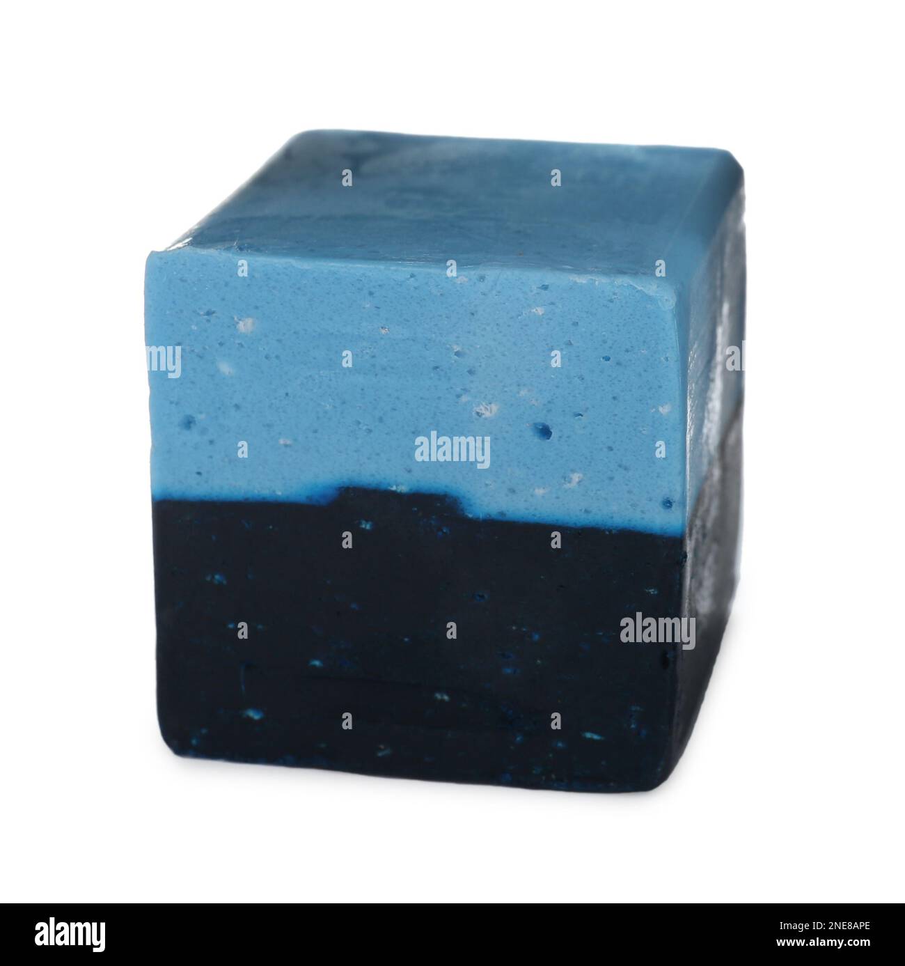 Tazza per la pulizia della tazza igienica isolata su bianco Foto Stock