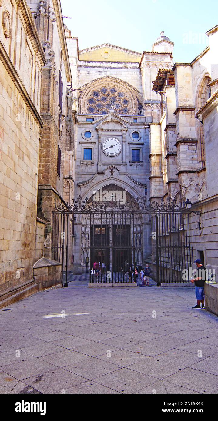 Panoramica di Toledo, Castilla la Mancha, Spagna, Europa Foto Stock