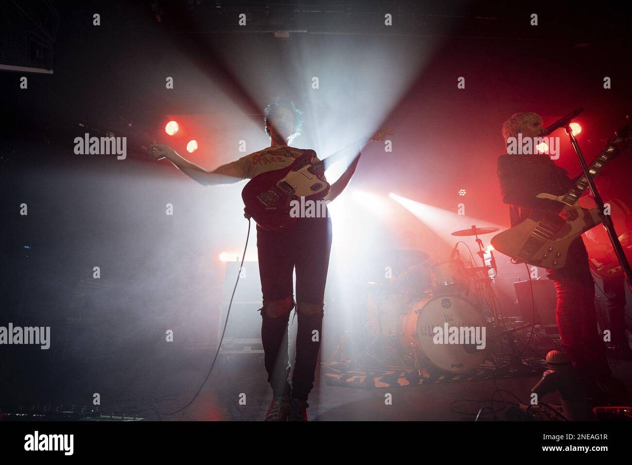 Roma, Italia. 15th Feb, 2023. The Wild Things durante Dirty Honey & The Wild Things, Concerto musicale a Roma, Italia, Febbraio 15 2023 Credit: Independent Photo Agency/Alamy Live News Foto Stock