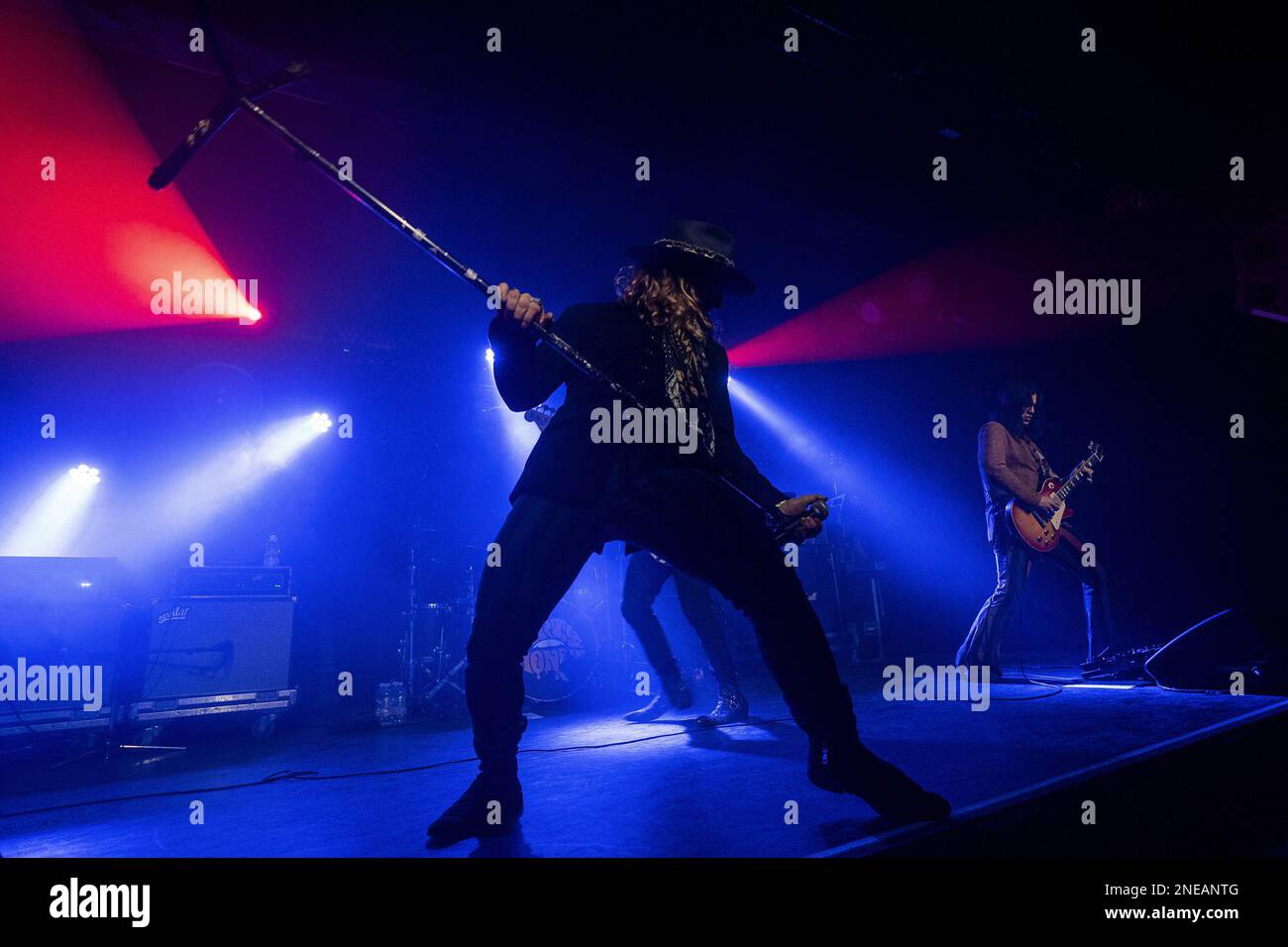 Roma, Italia. 15th Feb, 2023. Dirty Honey durante Dirty Honey & The Wild Things, Concerto musicale a Roma, Italia, Febbraio 15 2023 Credit: Independent Photo Agency/Alamy Live News Foto Stock