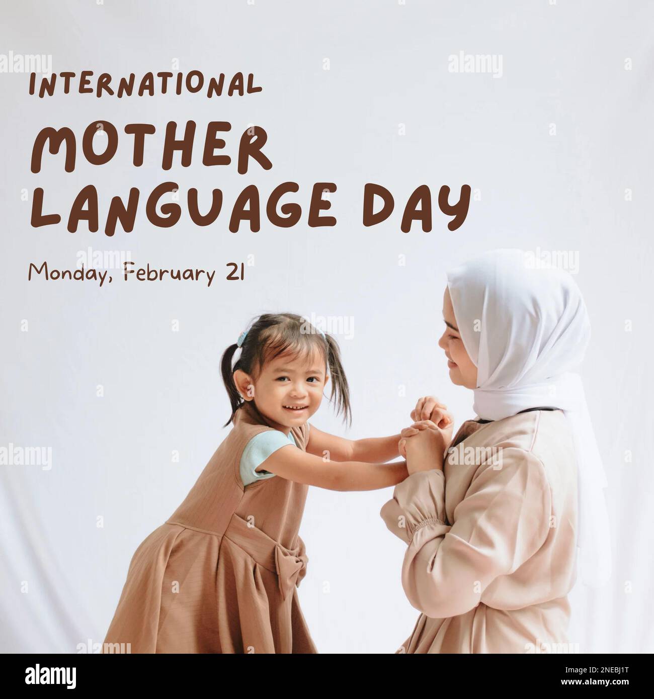 Celebrare la diversità delle lingue madri nella Giornata Mondiale della Lingua Foto Stock