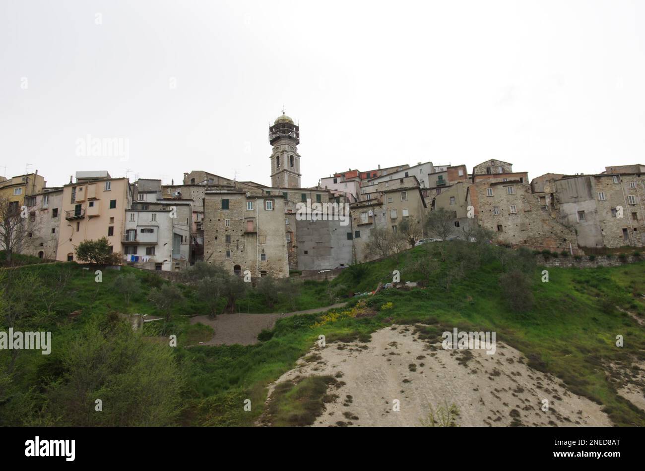 Scorcio di Ripalismosani in provincia di Campobasso, in Molise, città ricca di storia e tradizioni Foto Stock