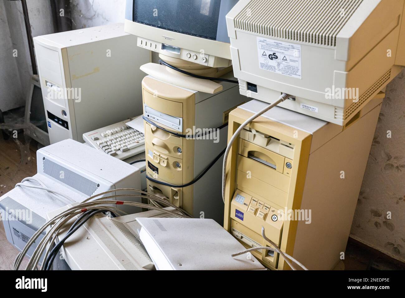 Lost Places Office Space Industrial Company Foto Stock