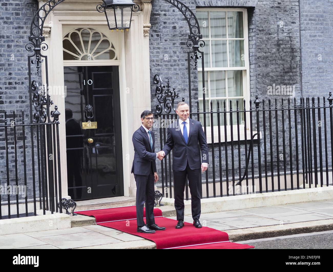 Il Presidente della Repubblica di Polonia Andrzej Duda in visita a Londra Foto Stock