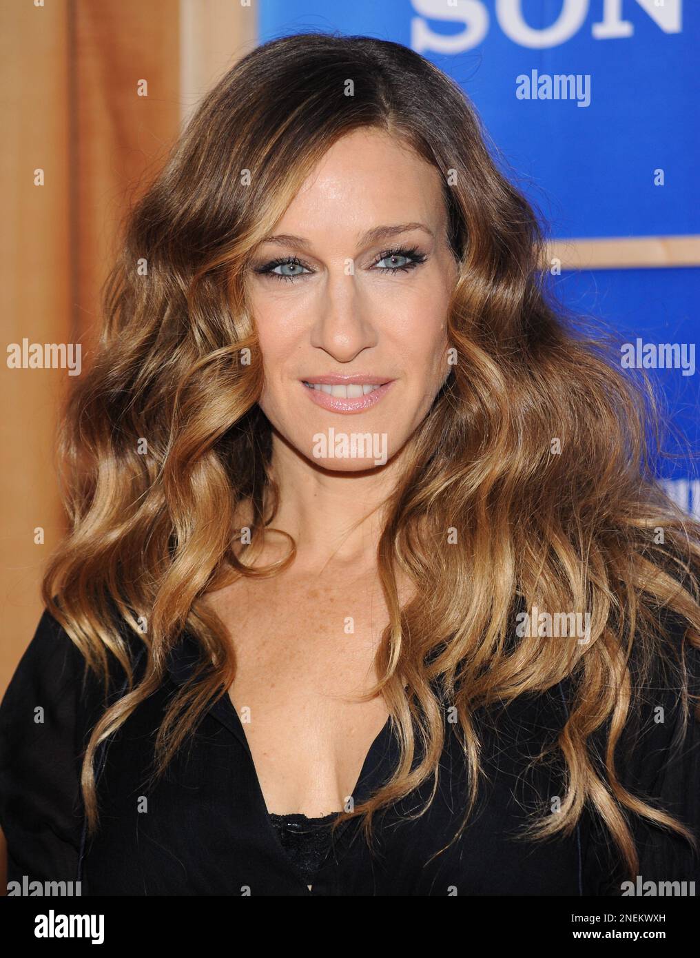 Actress Sarah Jessica Parker attends the premiere of 'Did You Hear About The Morgans' at the Ziegfeld Theater on Monday, Dec. 14, 2009 in New York. (AP Photo/Evan Agostini) Foto Stock