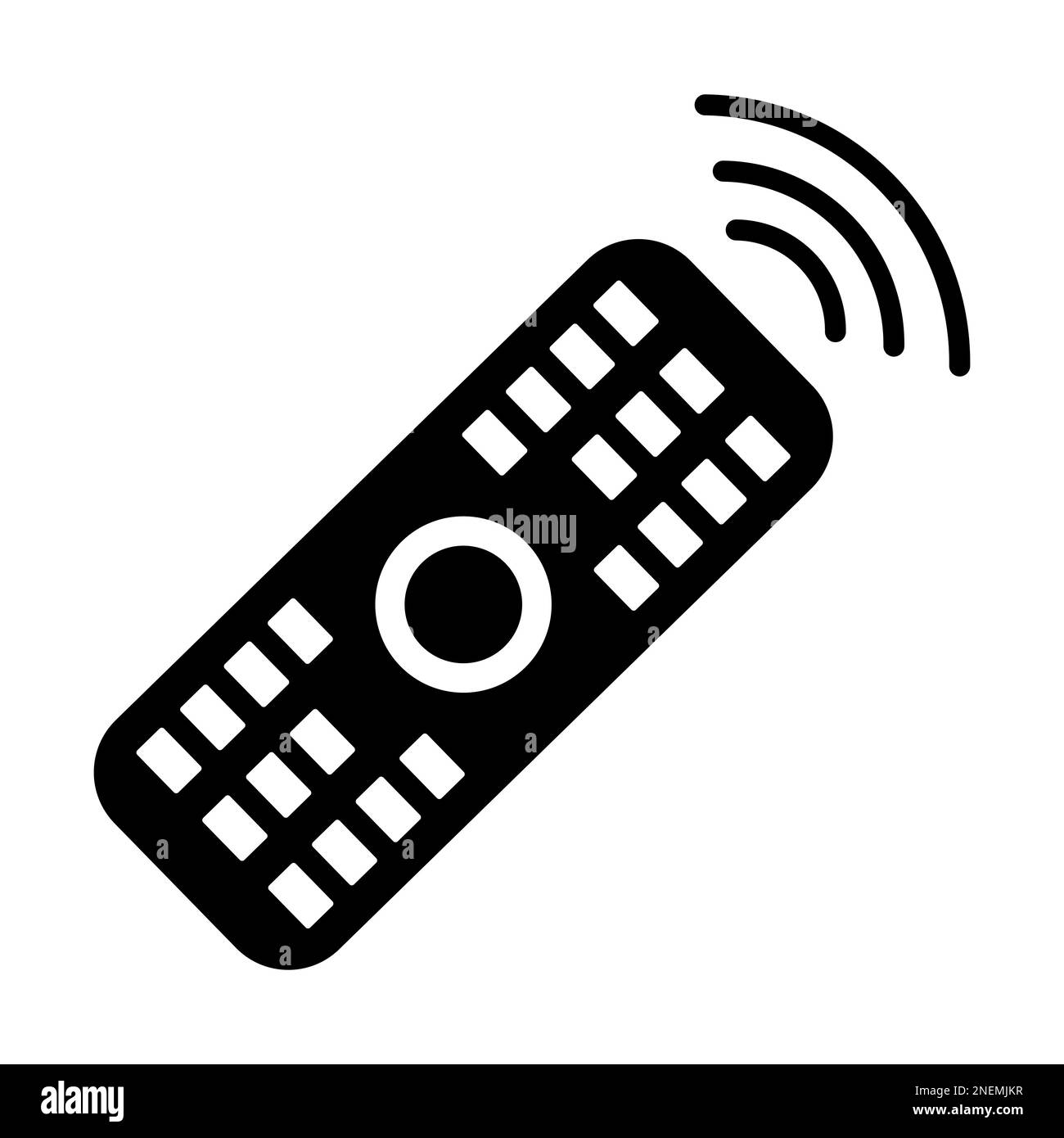 Icona di controllo TV. Il design può essere utilizzato per applicazioni Web e mobili. Illustrazione vettoriale Illustrazione Vettoriale