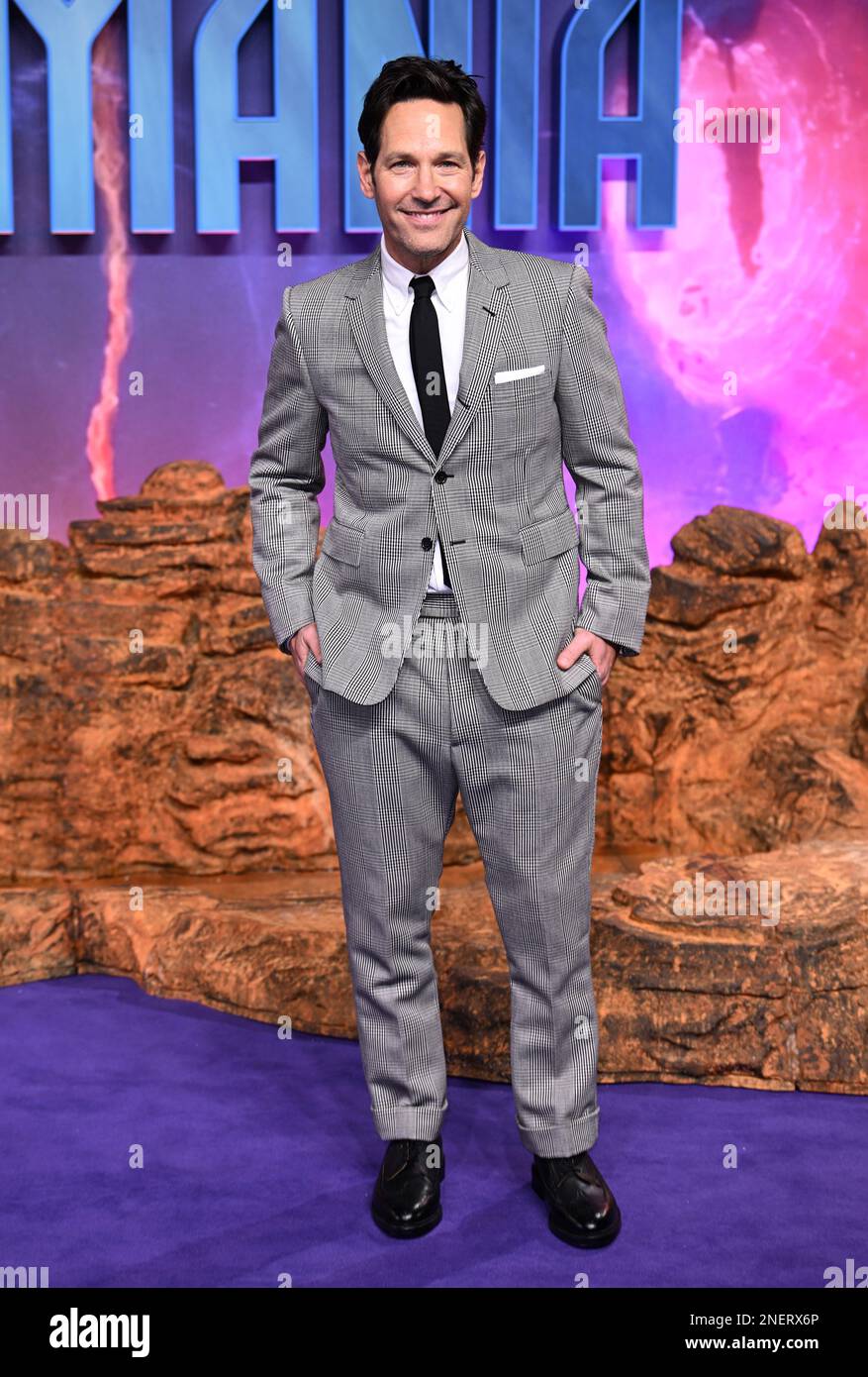 16th febbraio 2023, Londra, Regno Unito. Paul Rudd arriva all'ANT Man e al Wasp Quantumania UK Premiere, BFI IMAX, Londra. Credit: Doug Peters/EMPICS/Alamy Live News Foto Stock