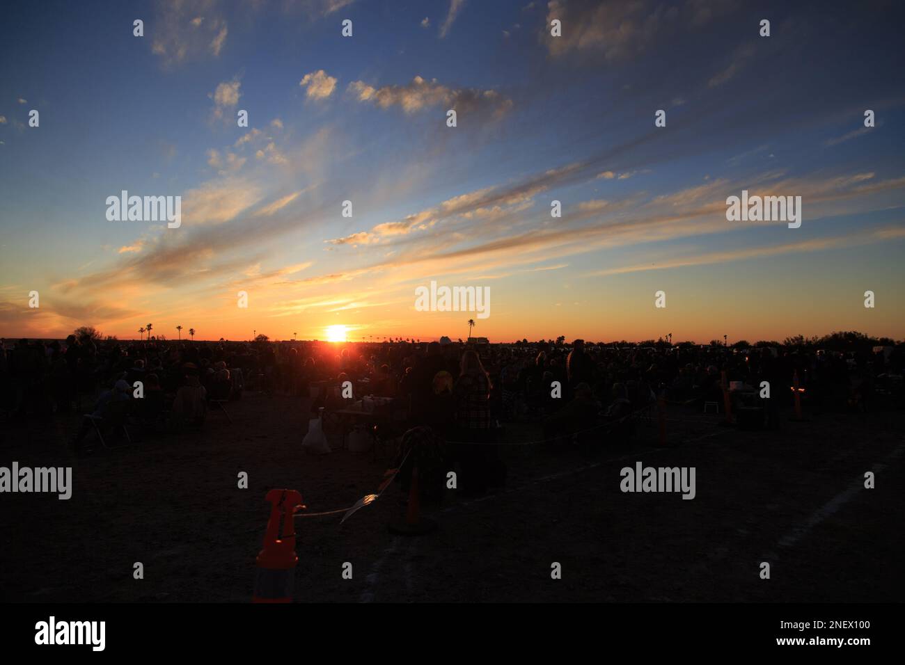 Tramonto su un evento dell'Arizona Foto Stock