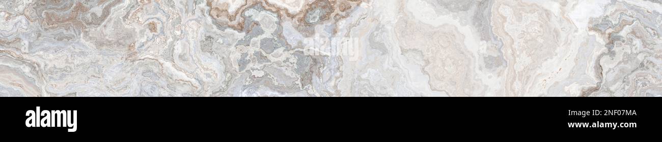 Marmo bianco pattern con parentesi grigio e oro vene. Abstract texture e background. 2D illustrazione Foto Stock