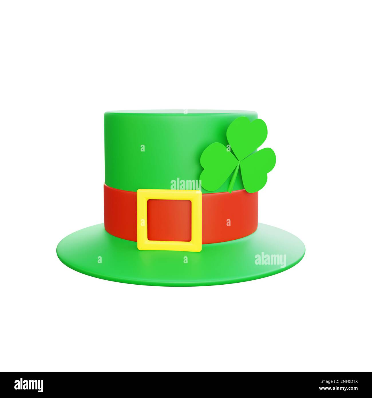 3d rappresentazione dell'icona del cappello di giorno di san patrizio Foto Stock