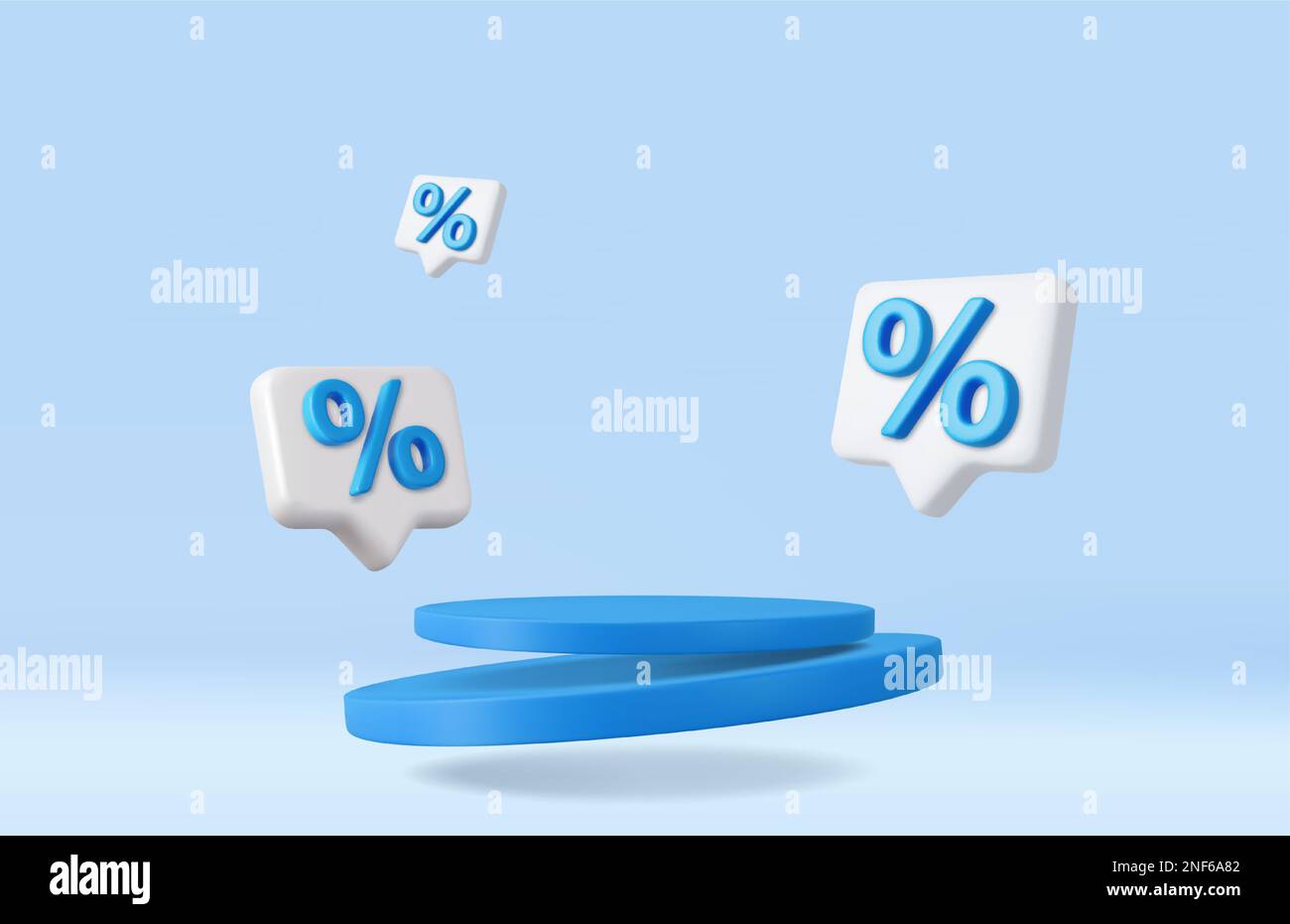 €3D Discount PRODUCT sale podio Illustrazione Vettoriale