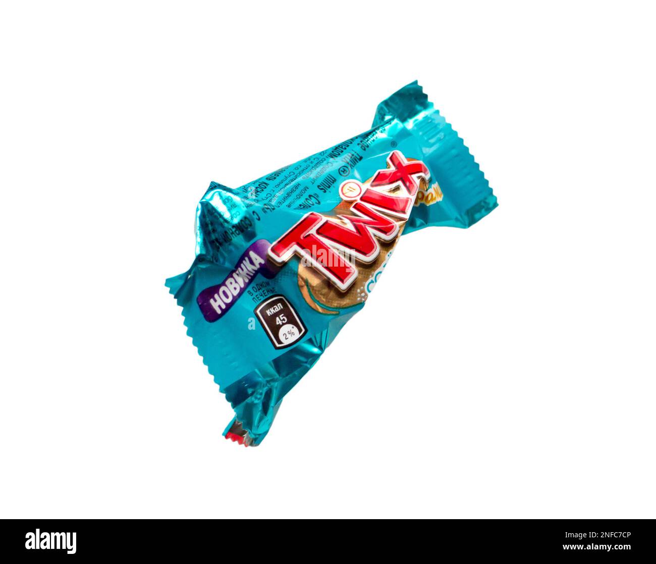 Bar Twix minis. Twix è una tavoletta di cioccolato prodotta da Mars, Inc Foto Stock