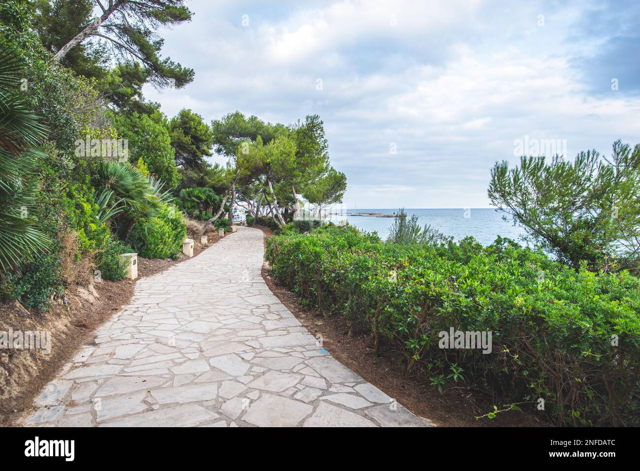 Villaggio di Roc de Sant Gaieta in Tarragona, Catalogna, Spagna. Foto Stock