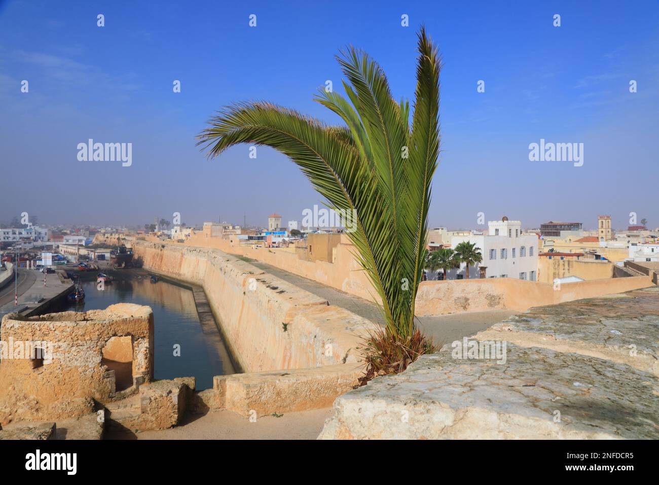 El Jadida città, Marocco. Punto di riferimento del Marocco - ex città delle colonie portoghesi, patrimonio dell'umanità dell'UNESCO. Foto Stock