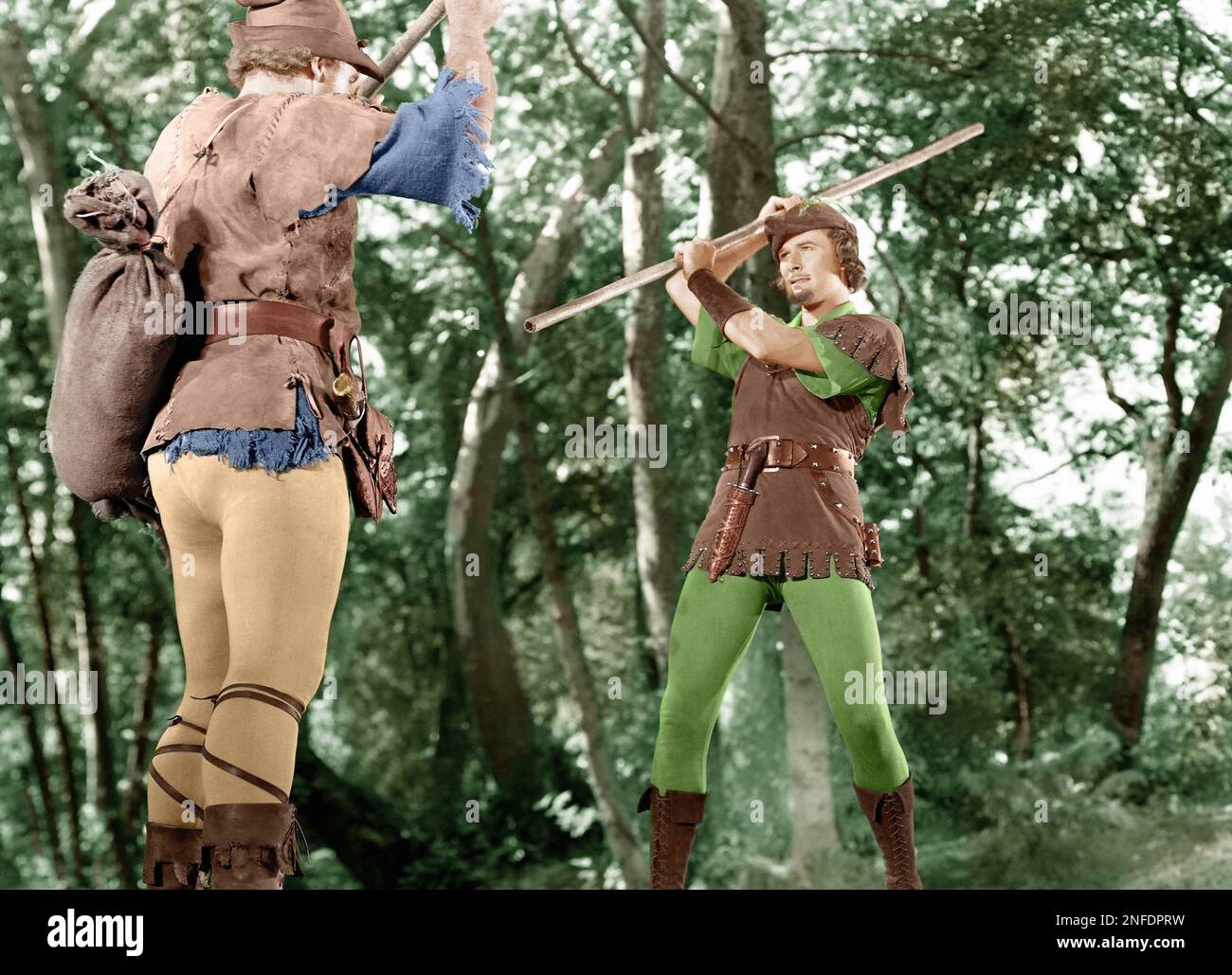 ERROL FLYNN nelle AVVENTURE DI ROBIN HOOD (1938), diretto da MICHAEL CURTIZ e WILLIAM KEIGHLEY. Credit: WARNER BROTHERS / Album Foto Stock