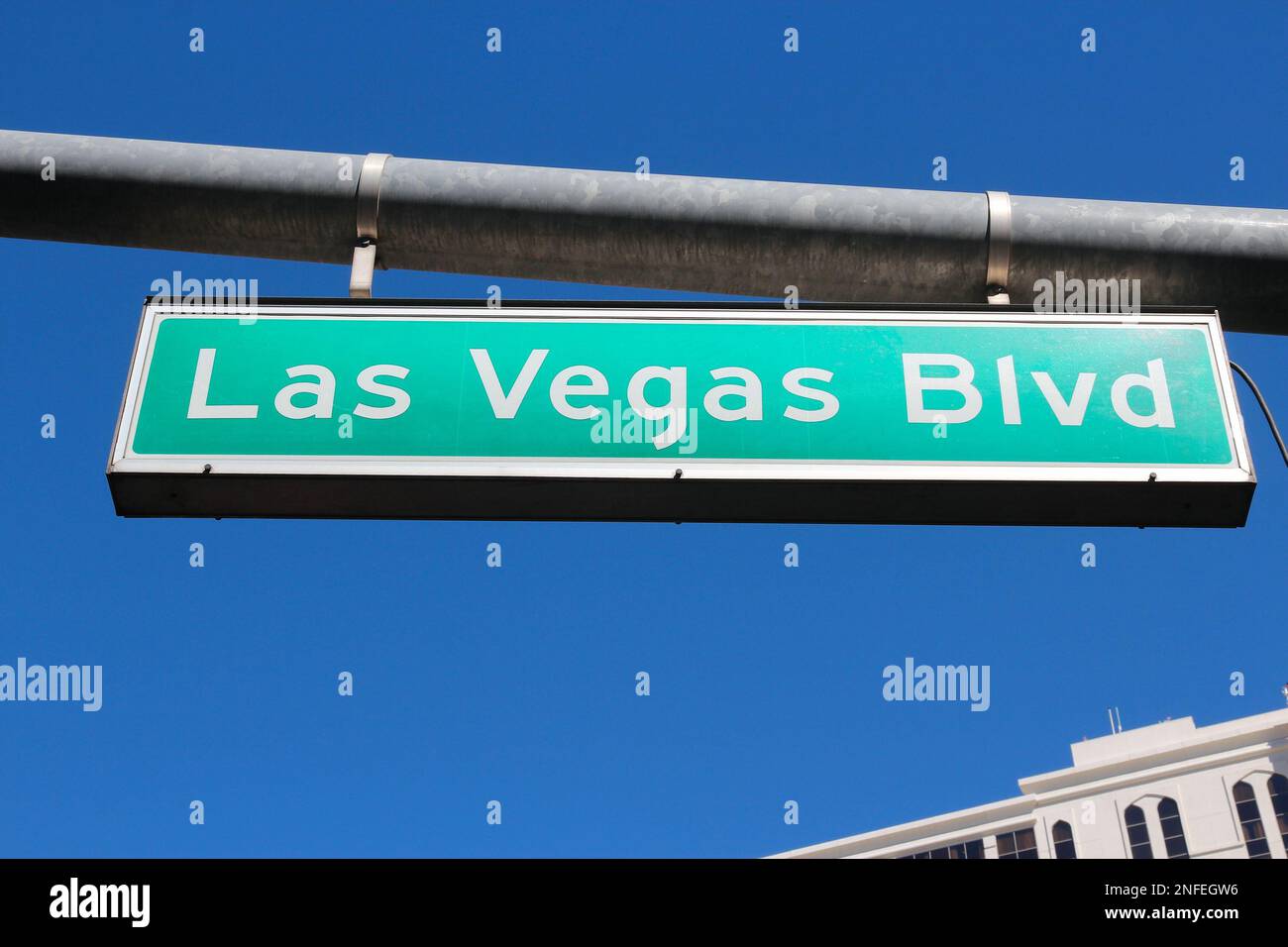 Las Vegas, Nevada. Las Vegas Boulevard segno (striscia). Foto Stock