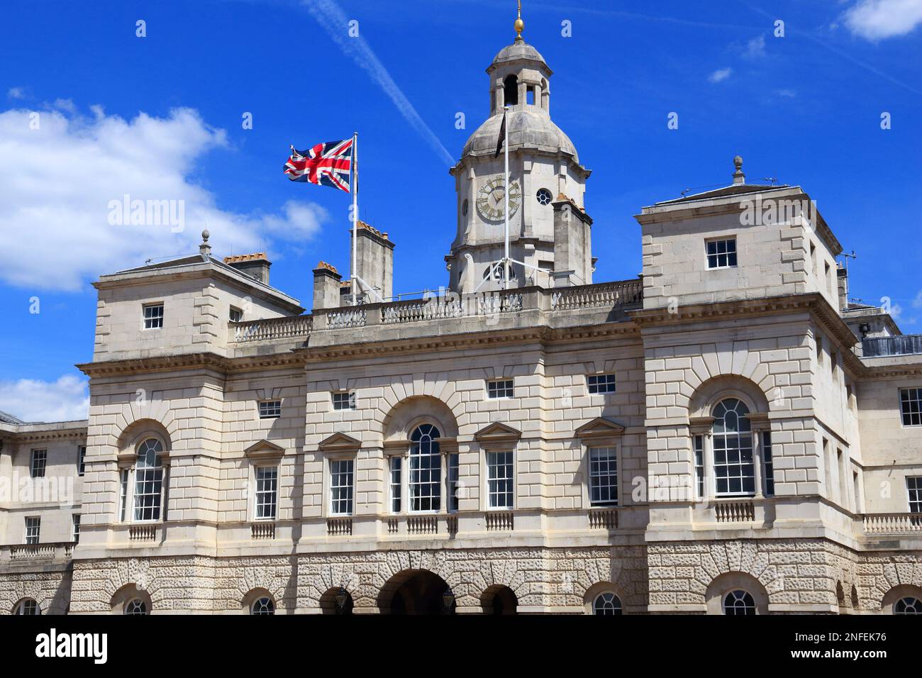 Horse Guards Building a Londra UK. Ex caserma e scuderie, la sua funzione attuale è Household Cavalry Museum. Foto Stock