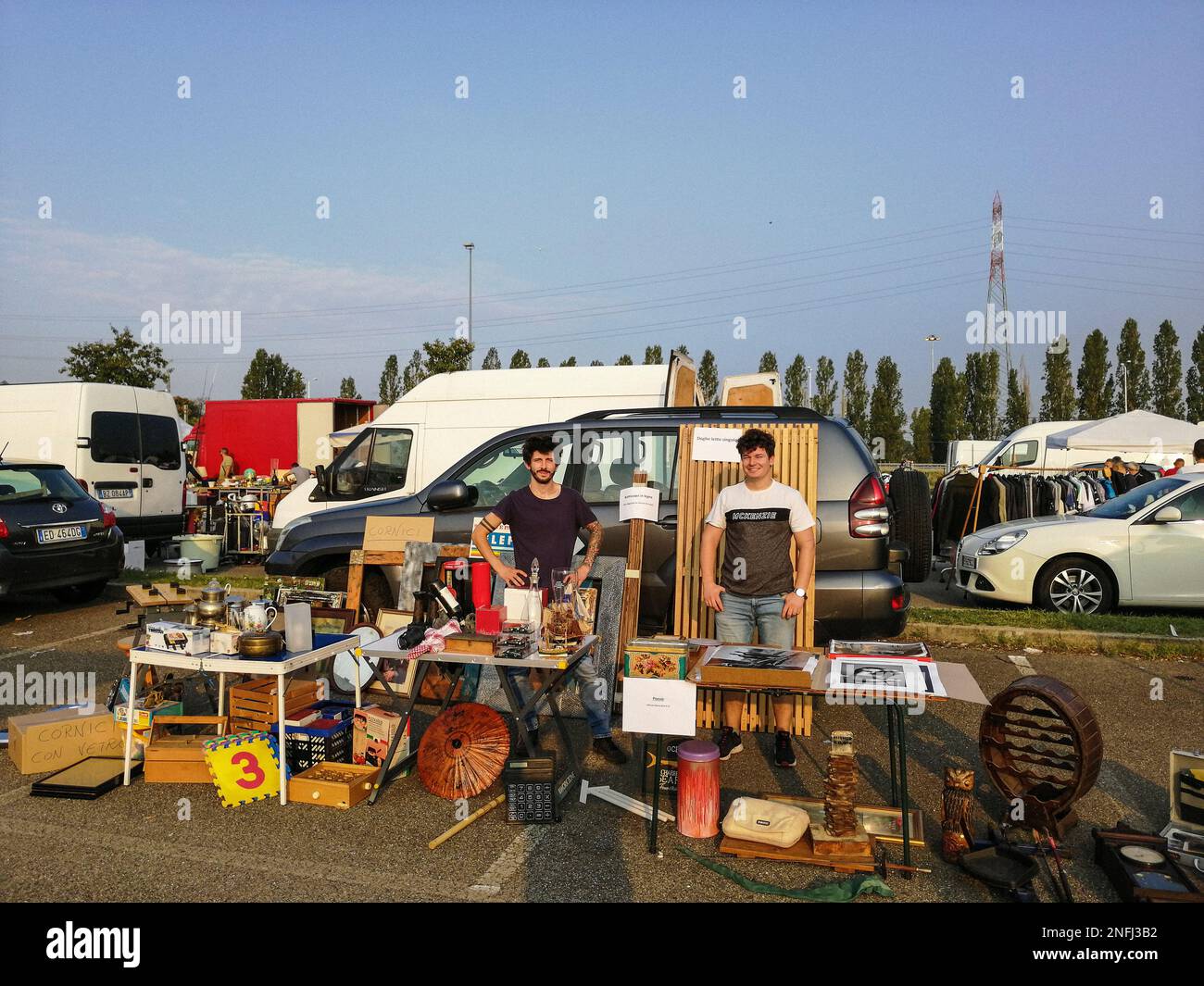 Italia. Milano. Assago. mercato dell'antiquariato Foto Stock