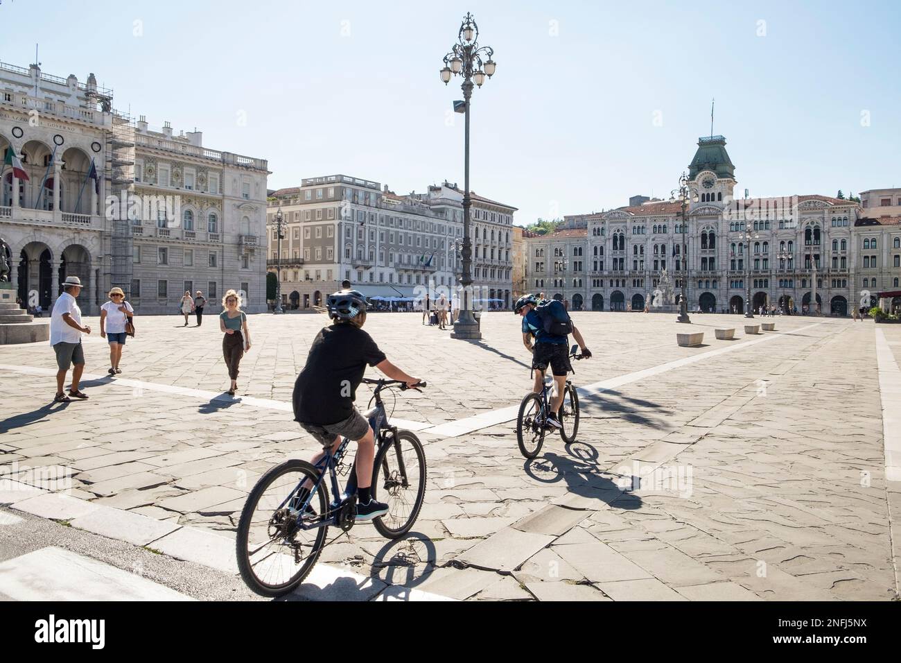 Italia. Friuli Venezia Giulia. Trieste. Piazza Unità d'Italia. Piazza Unità d'Italia Foto Stock