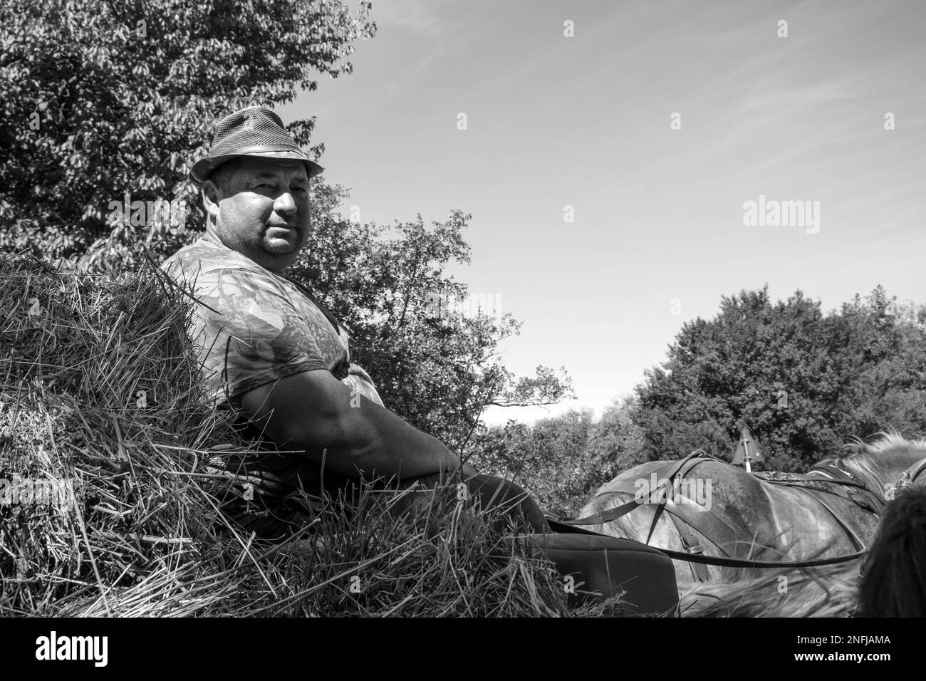 Romania. Transilvania. Dorolea. la vita quotidiana in campagna Foto Stock