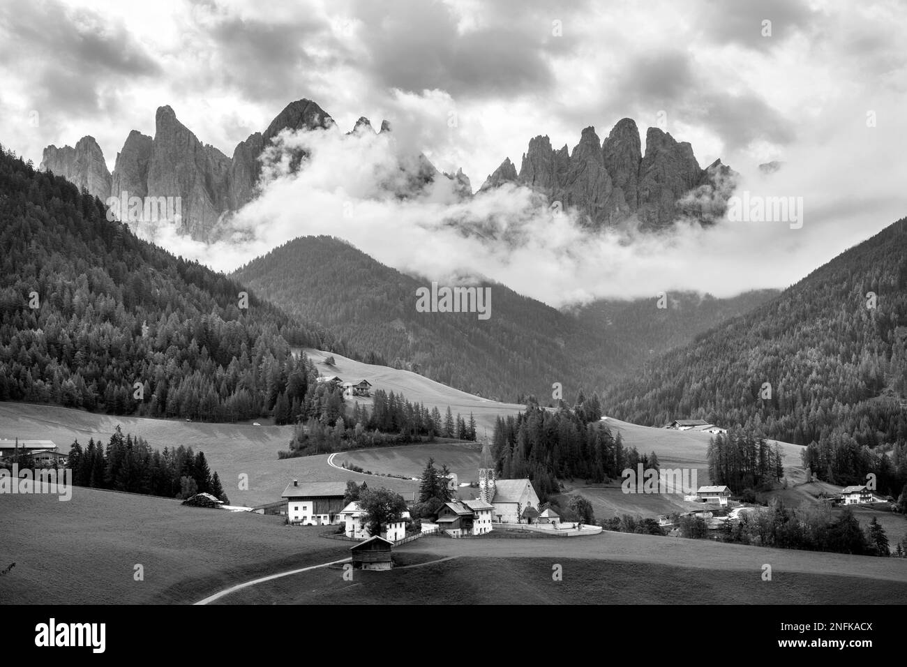 Italia. Trentino Alto Adige. Valle di Funes. val di Funes Foto Stock