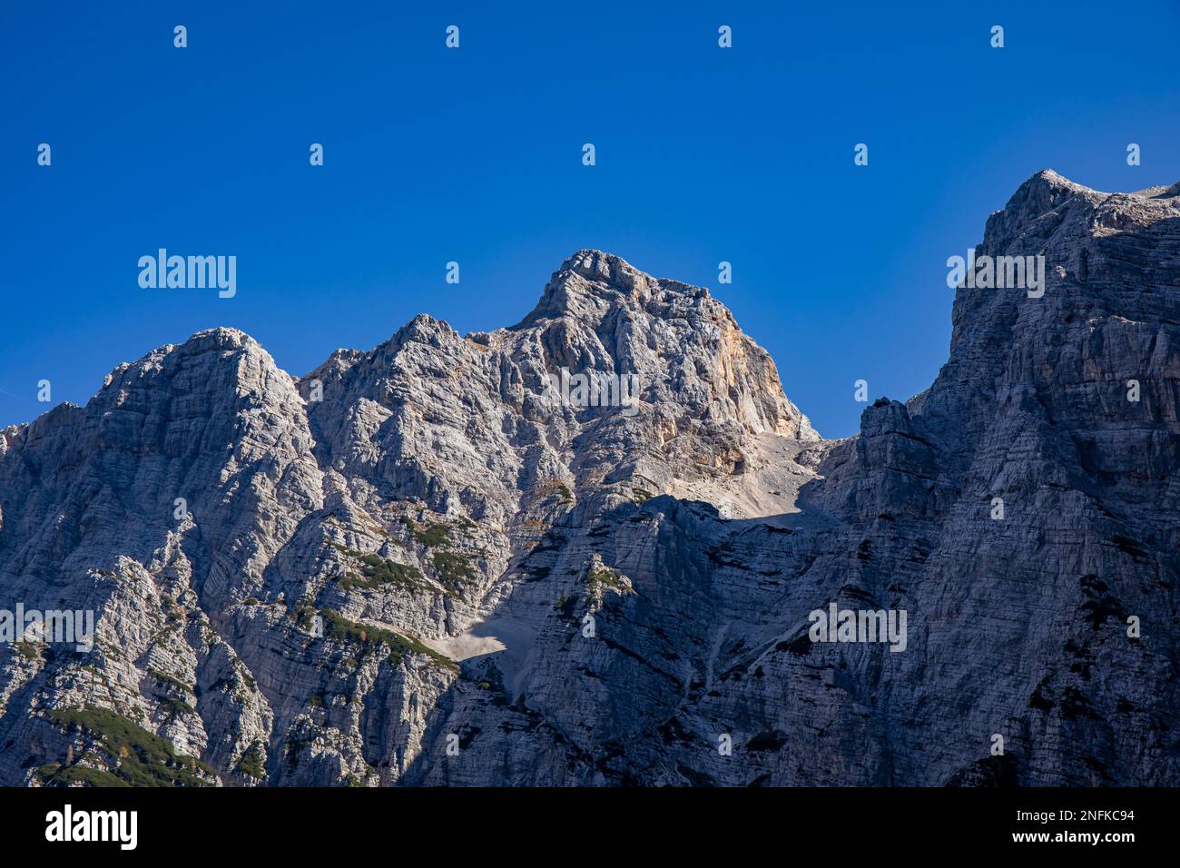 Monte Triglav nelle alpi Giulie, Slovenia Foto Stock