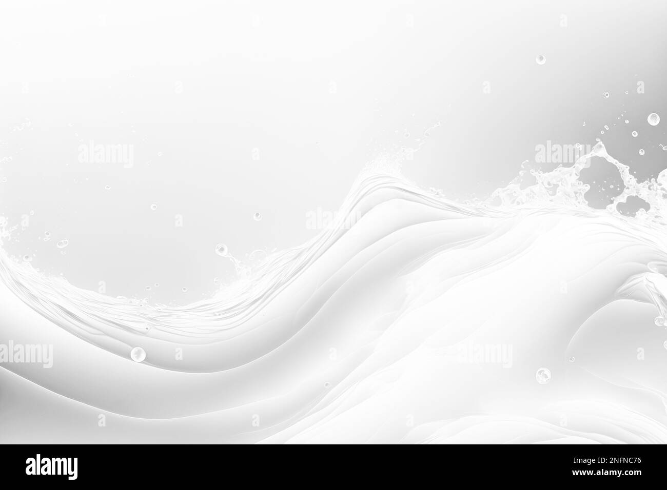 sfondo sfumato astratto a forma d'onda bianca morbida per il design come banner, annunci e concetto di presentazione Foto Stock
