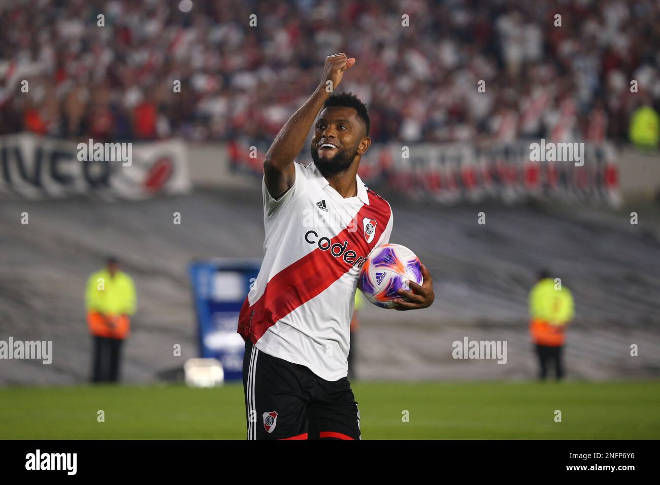 Miguel Borja River Plate player Foto Stock