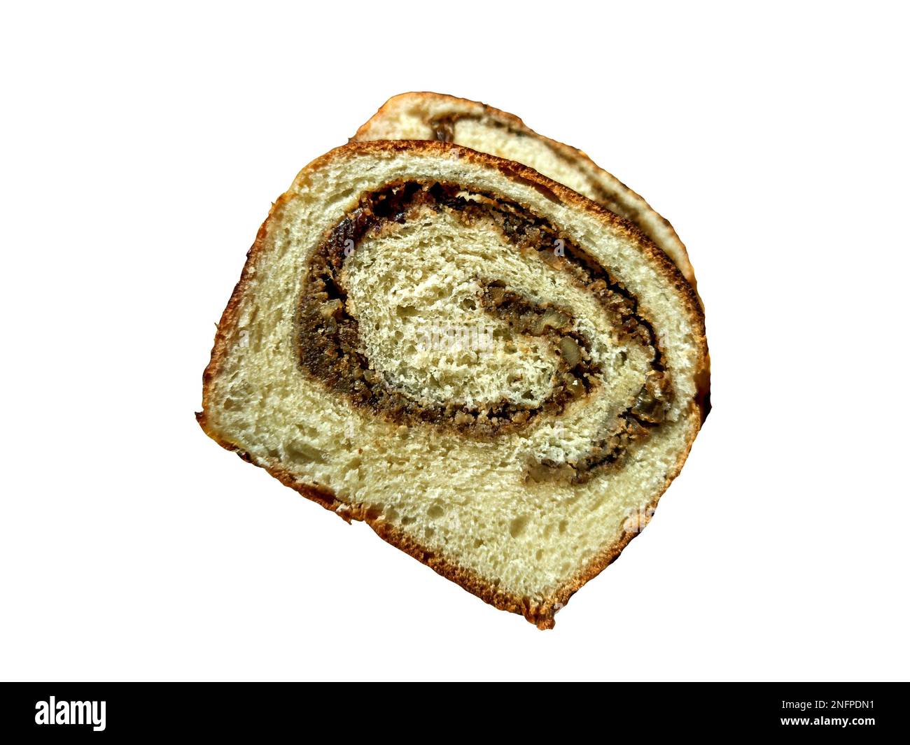 Ragonecake rumeno con noci - tradizionale Foto Stock