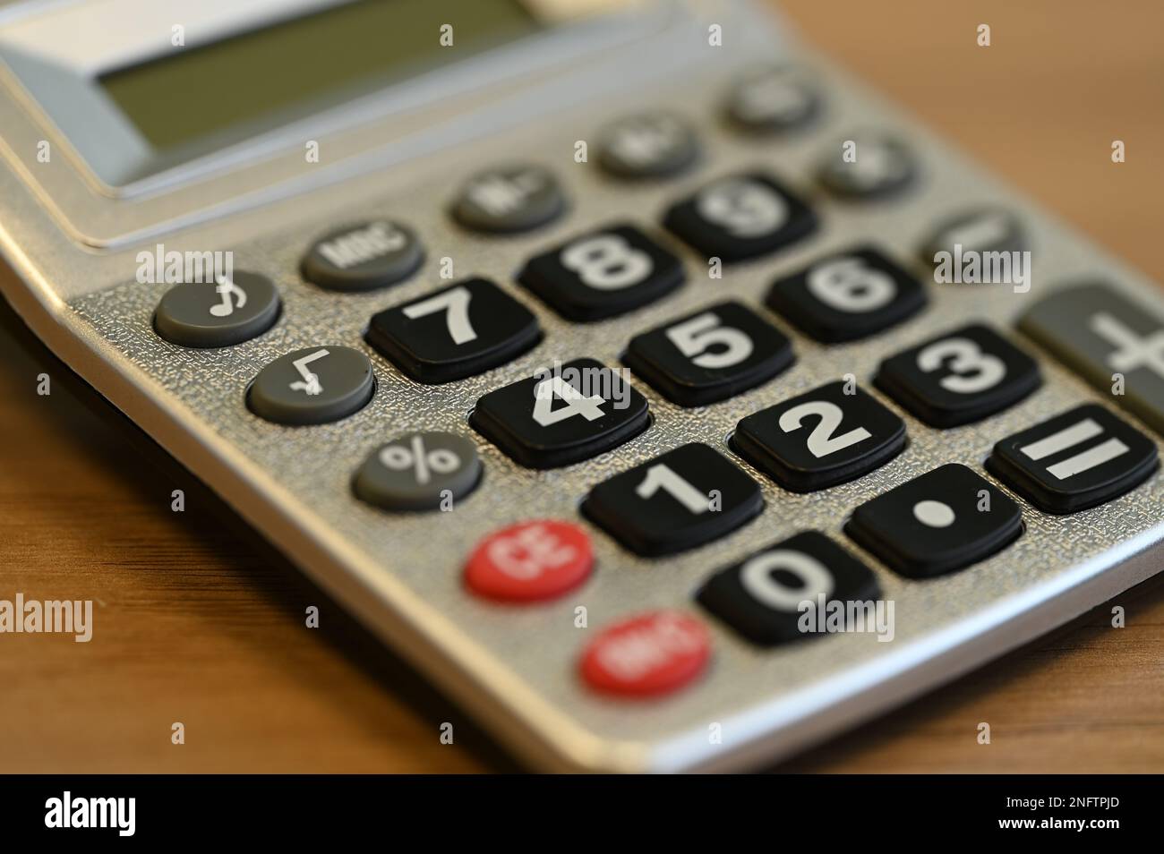 Una calcolatrice per ufficio Foto stock - Alamy
