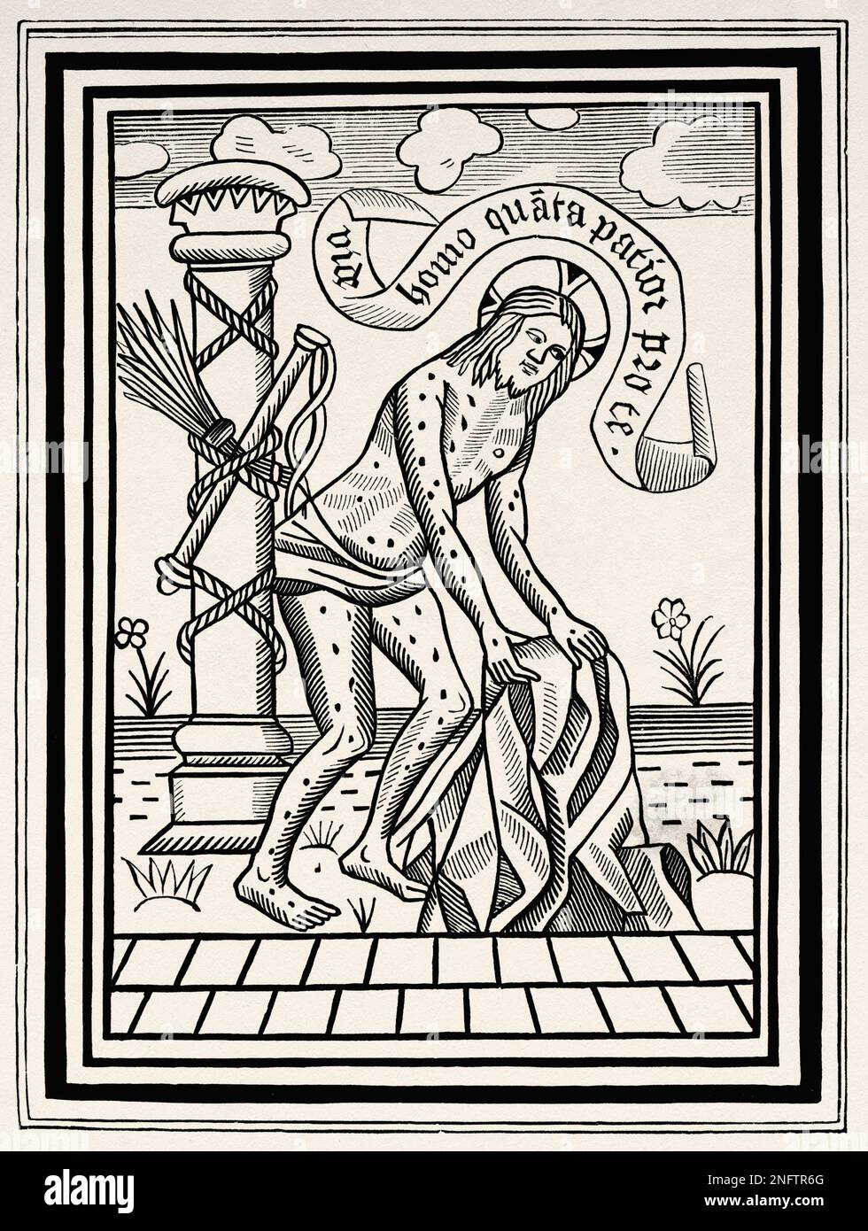 Gesù Cristo dopo la sua Flagellazione, 15th ° secolo. Le Arti del Medioevo e al periodo del Rinascimento di Paul Lacroix, 1874 Foto Stock