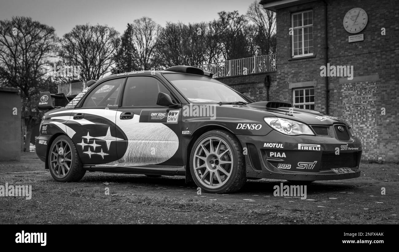 2006 Subaru Impreza WRX ‘L29 SRT’ in mostra all’Assemblea giapponese tenutasi presso il Bicester Heritage Centre il 29th gennaio 2023. Foto Stock