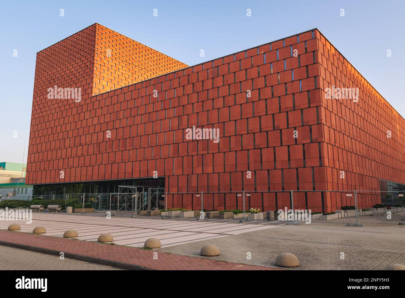 Centro di informazione scientifica e Biblioteca accademica dell'Università della Slesia nella città di Katowice, nella regione della Slesia in Polonia Foto Stock