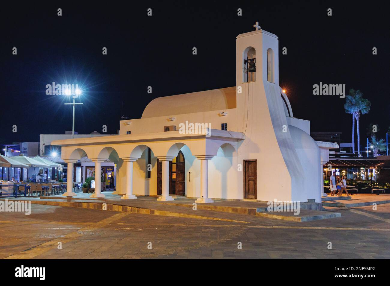 Cappella Agios Georgios a Ayia Napa località turistica nella campagna isola di Cipro Foto Stock