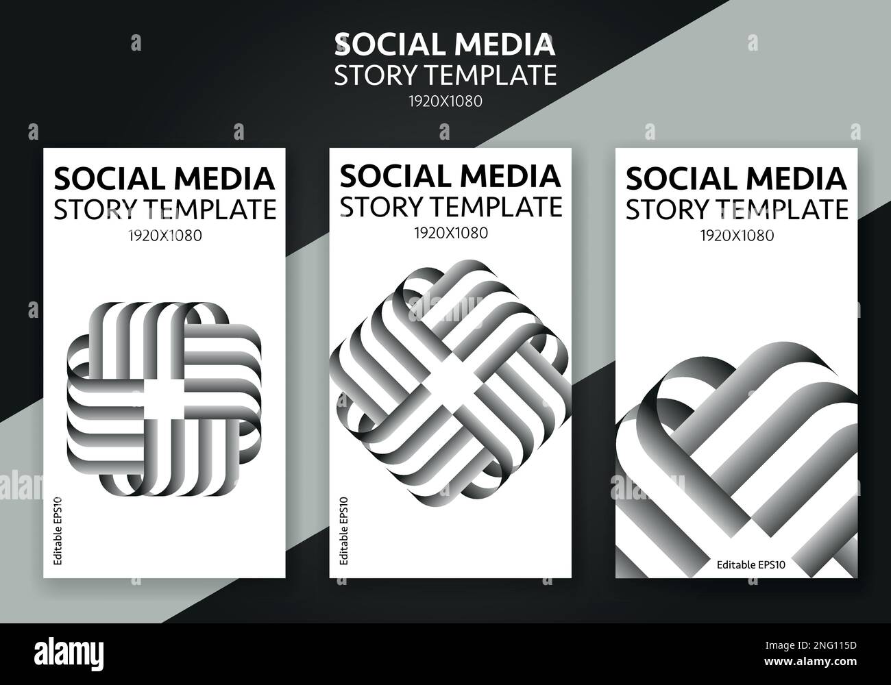 Modello di storia per i social media: Design modificabile della copertina della storia per le aziende Illustrazione Vettoriale