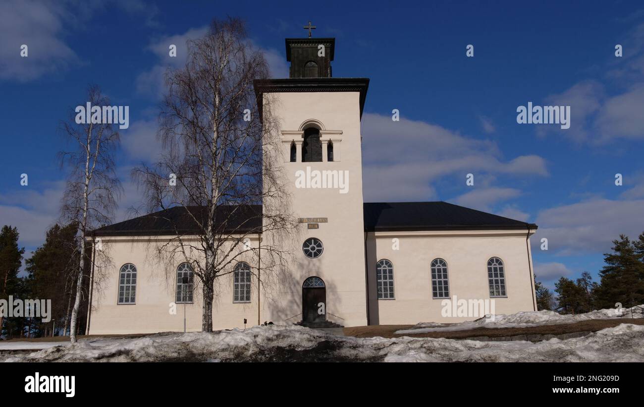 Boden, chiesa in città nel nord della Svezia Foto Stock