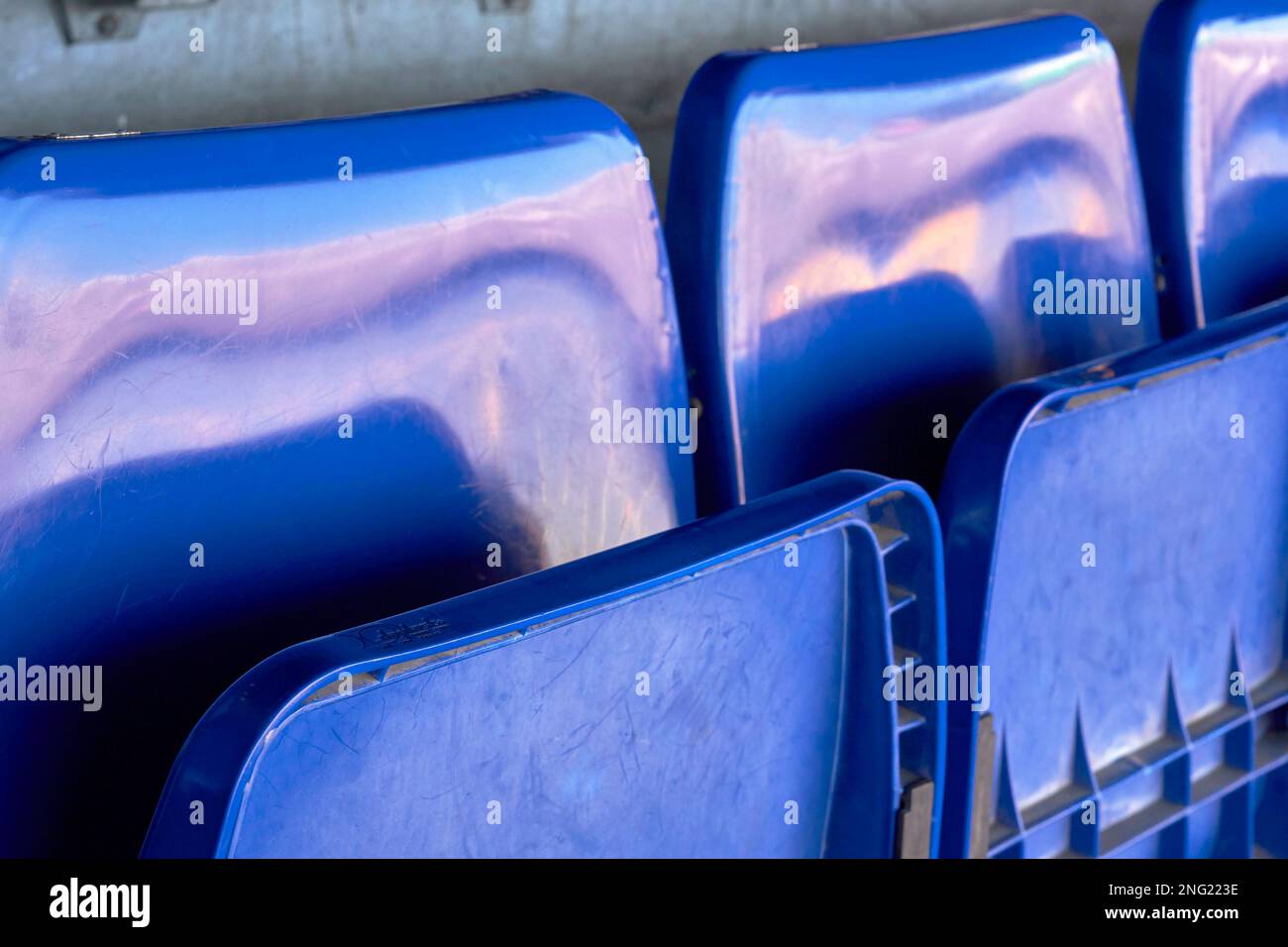 Ai tribunali dell'arena Camp Nou - il parco giochi ufficiale del FC Barcelona Foto Stock