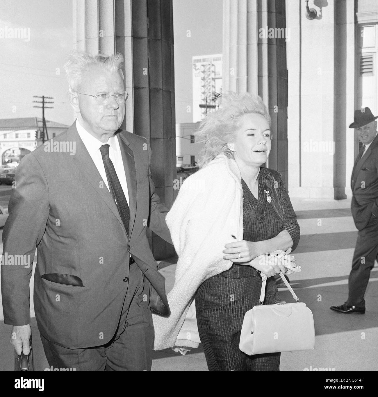 Candace Mossler arriving for her trial in Miami, Fla., January 27, 1966