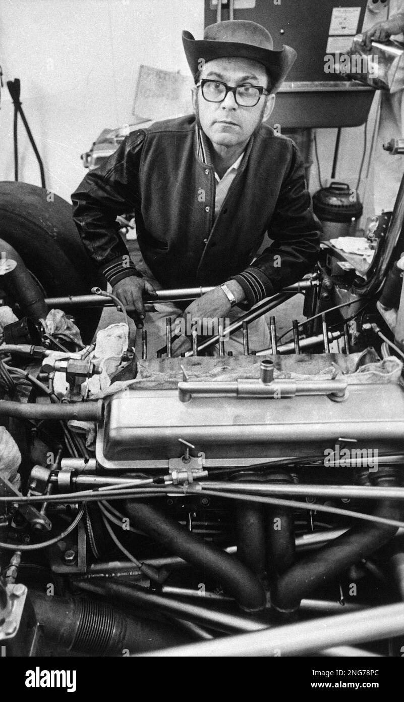 Smokey Yunick, chief mechanic and owner of the two cars entered in the