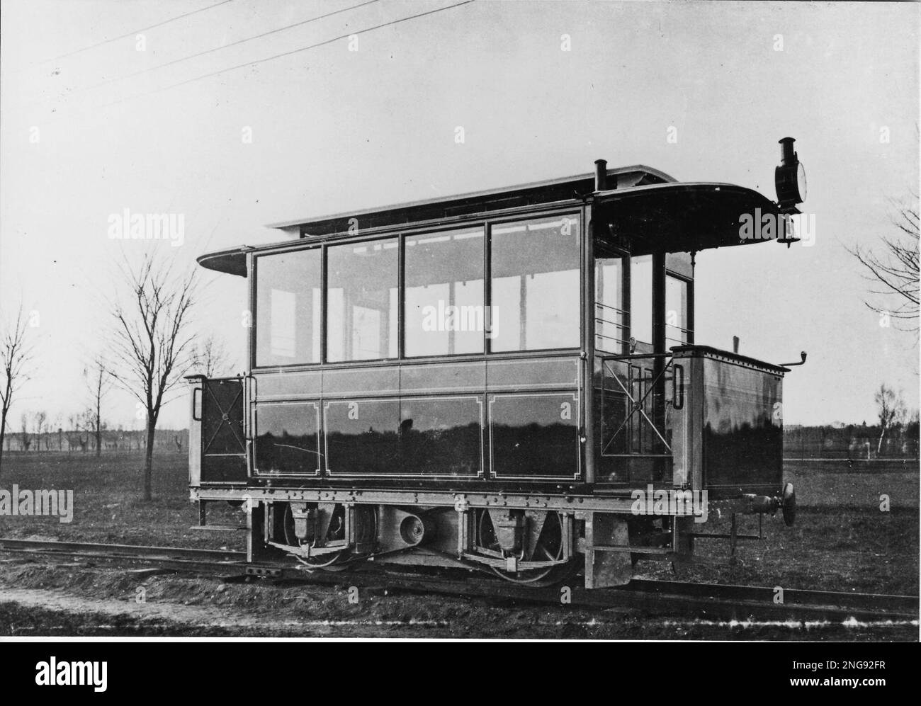 Germany's first electric streetcar manufactured by Siemens & Halske