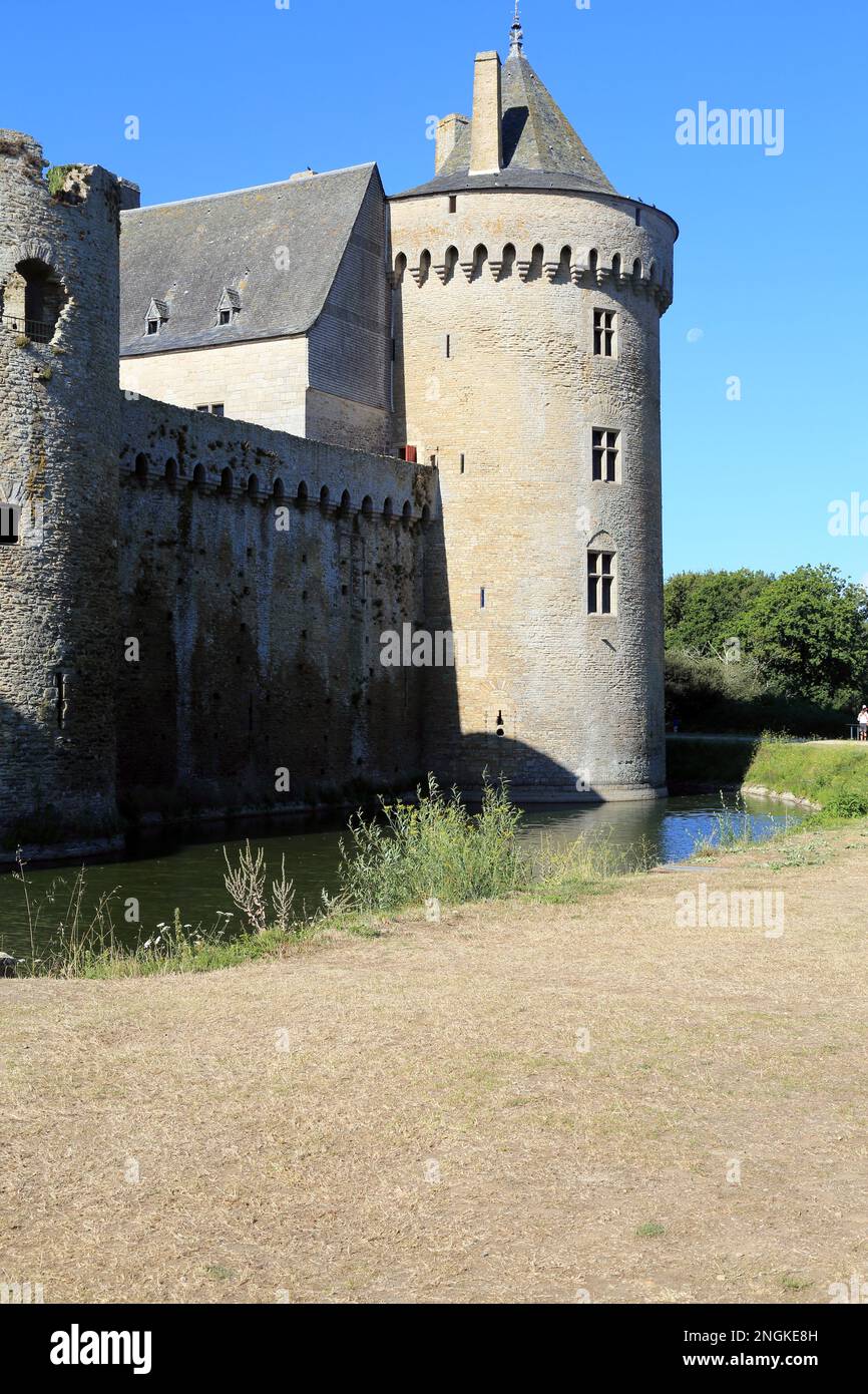 Castello di Suscinio (Chateau de Suscinio), Domaine de Suscinio, Route de Duc Jean V, Suscinio, Morbihan, Bretagna, Francia Foto Stock