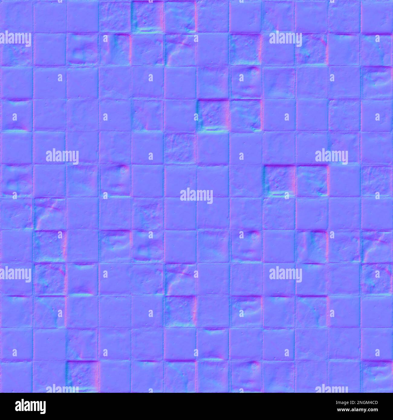 Mappa normale piastrelle di pavimento texture, mappatura normale piastrelle di pavimento Foto Stock
