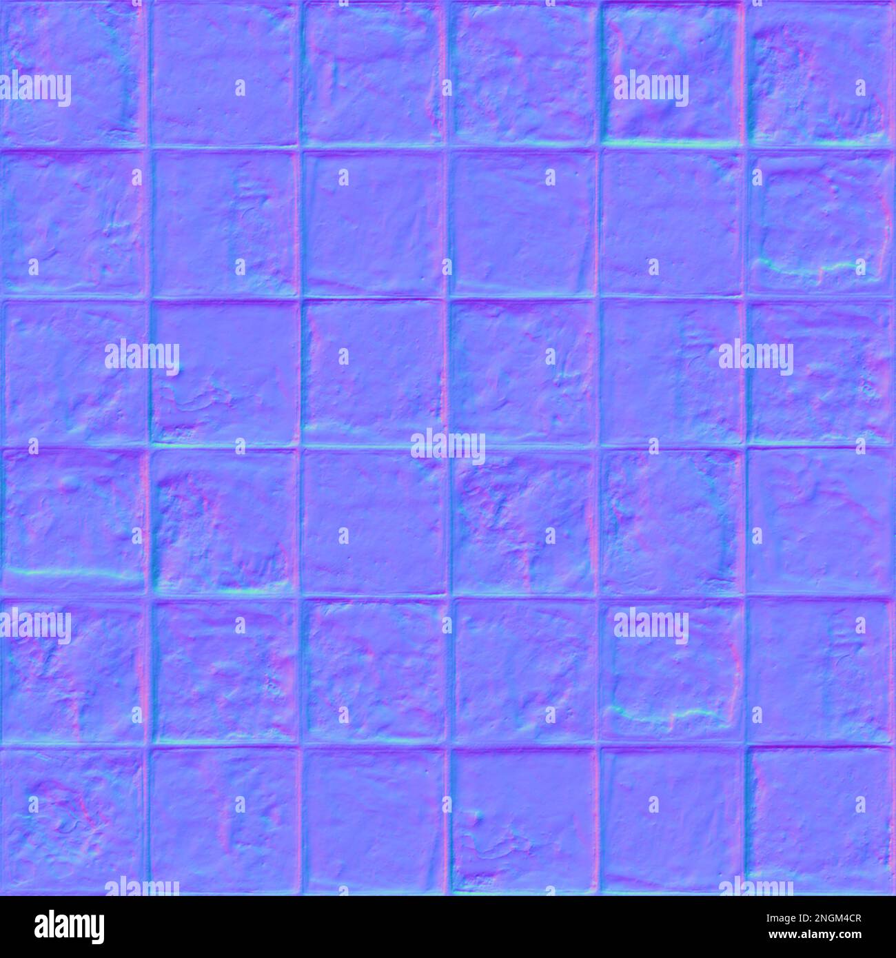 Mappa normale piastrelle di pavimento texture, mappatura normale piastrelle di pavimento Foto Stock