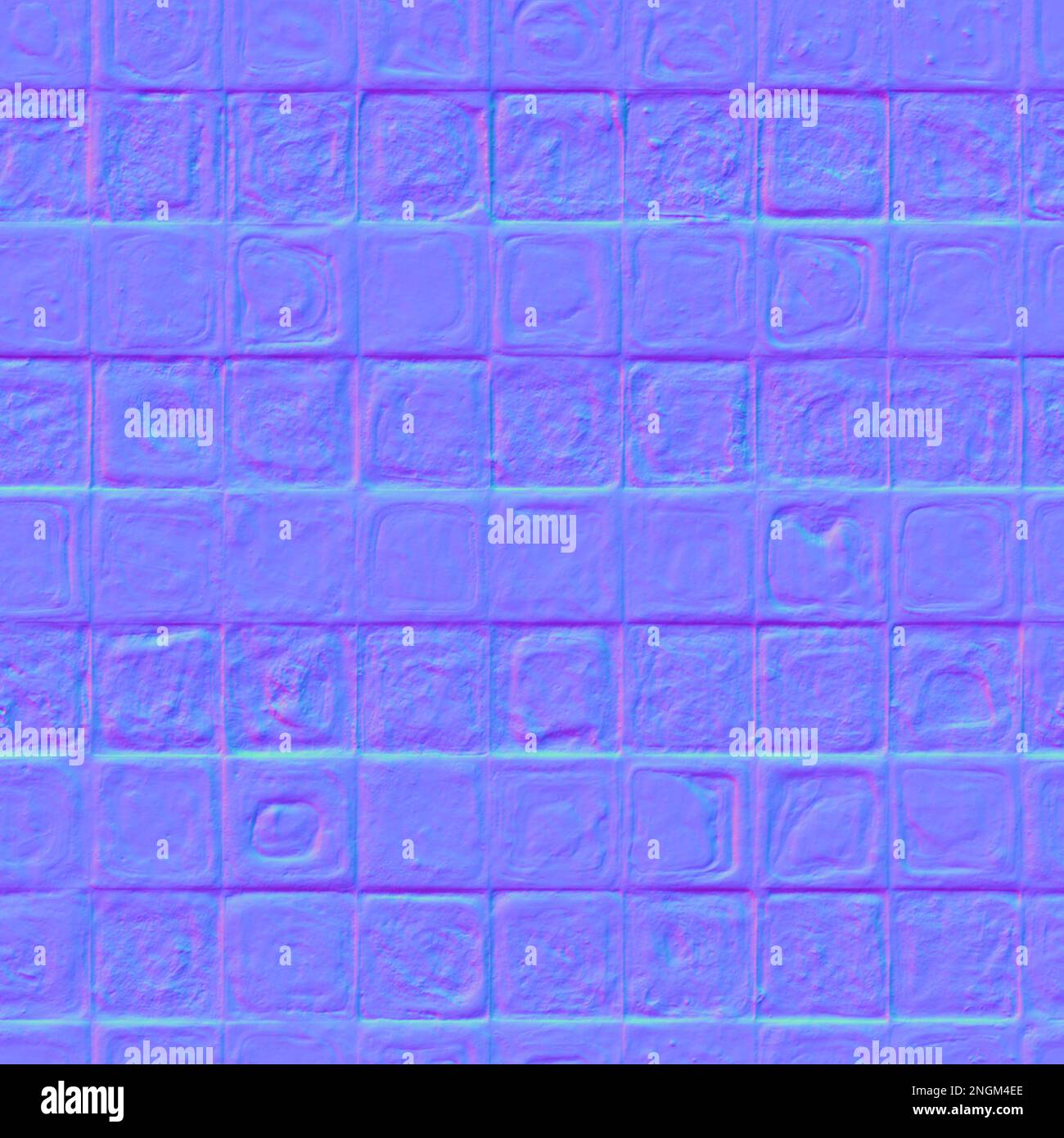 Mappa normale piastrelle di pavimento texture, mappatura normale piastrelle di pavimento Foto Stock