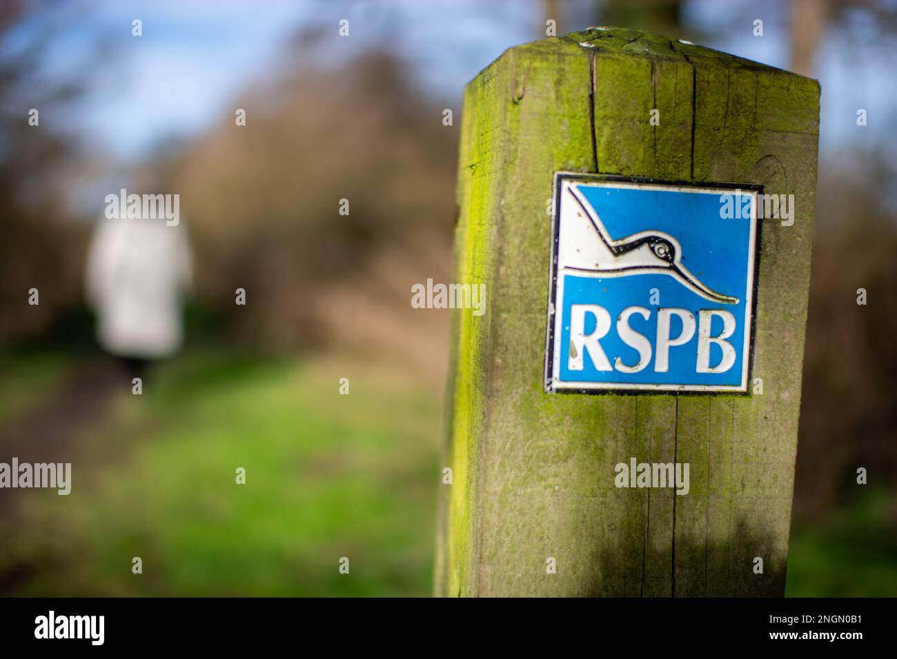 Segnale RSPB Foto Stock